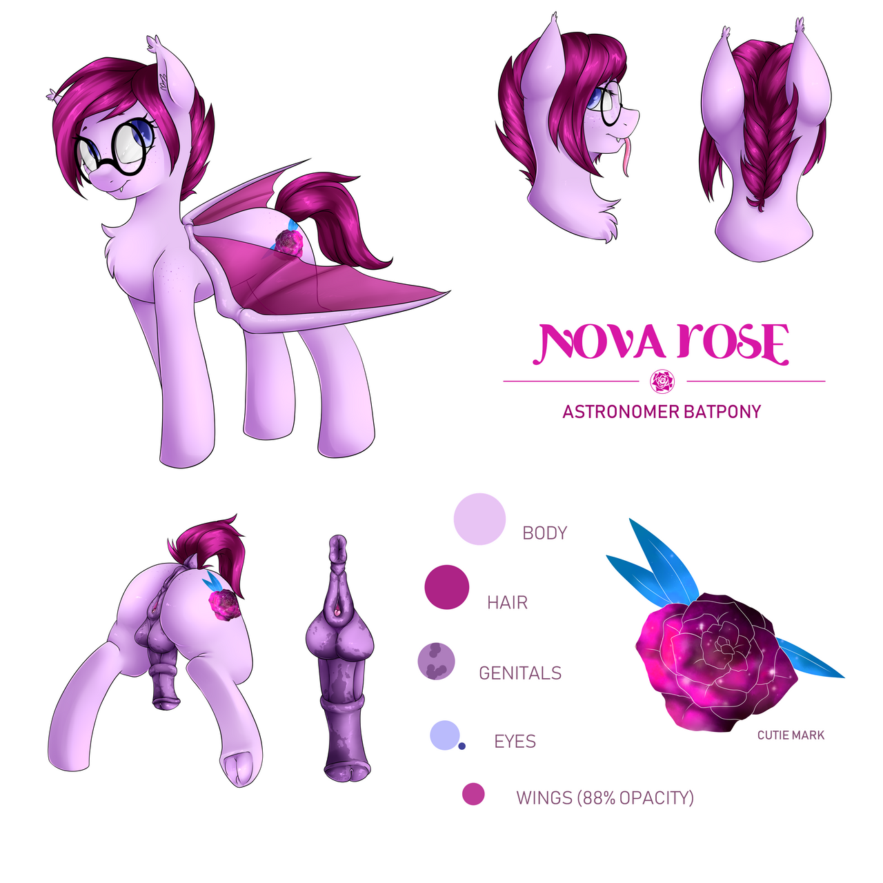 Nova Roses reference sheet (NSFW)