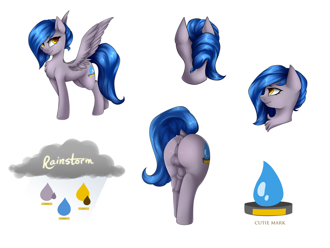 Rainstorms reference sheet (NSFW)